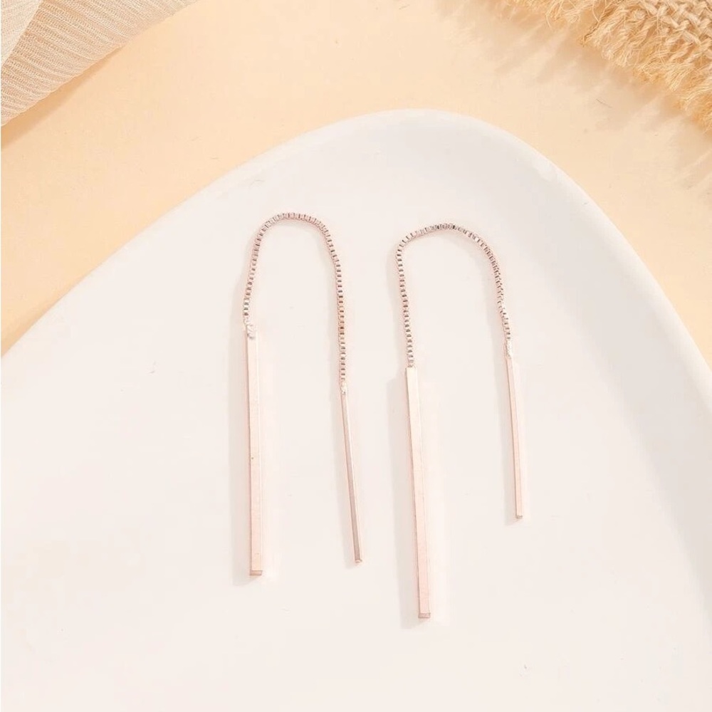 Threader style earrings